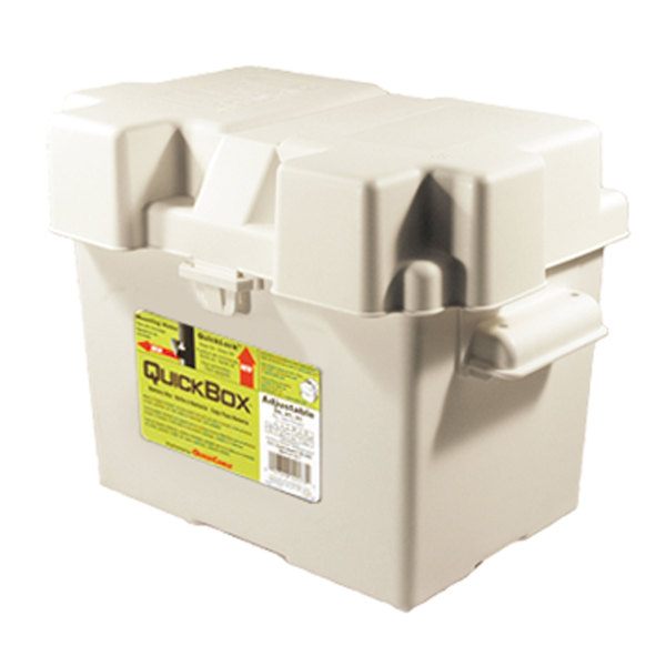Quickcable Quick Cable 120179-012 Group 24 Standard Battery Box - White 120179-012